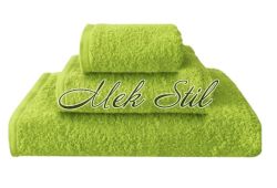 Комплект хавлиени кърпи за баня в зелено 